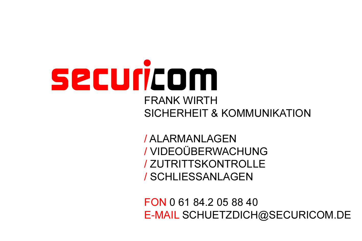 SECURICOM Frank Wirth Sicherheit & Kommunikation